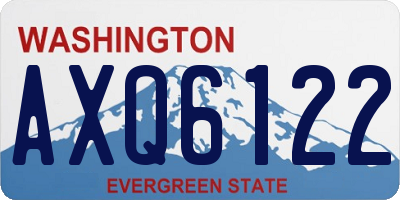 WA license plate AXQ6122