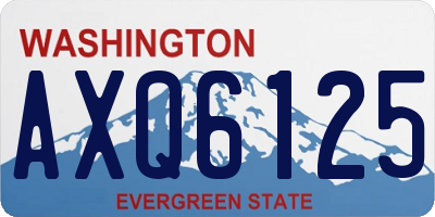 WA license plate AXQ6125