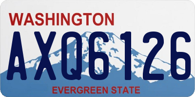 WA license plate AXQ6126