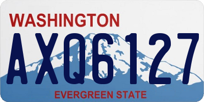 WA license plate AXQ6127