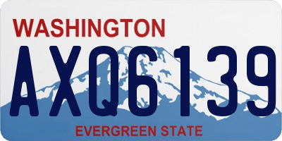 WA license plate AXQ6139