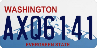 WA license plate AXQ6141