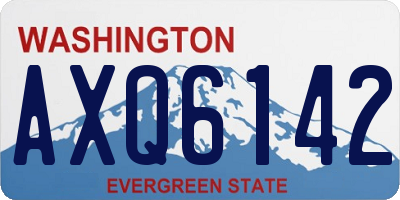 WA license plate AXQ6142