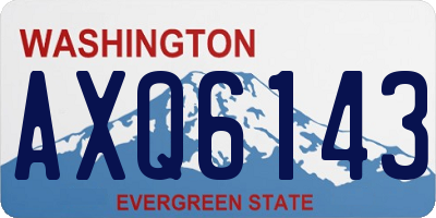 WA license plate AXQ6143