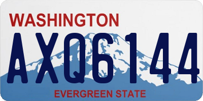 WA license plate AXQ6144
