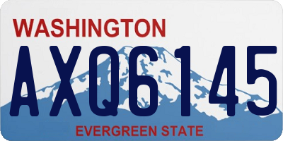 WA license plate AXQ6145