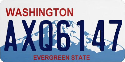 WA license plate AXQ6147