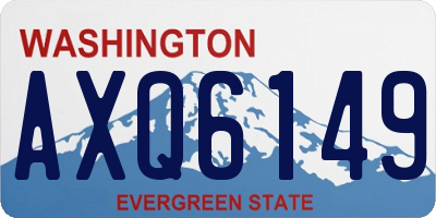 WA license plate AXQ6149