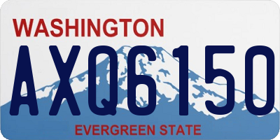 WA license plate AXQ6150