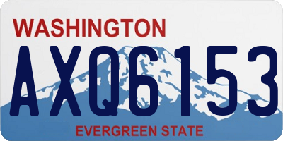 WA license plate AXQ6153