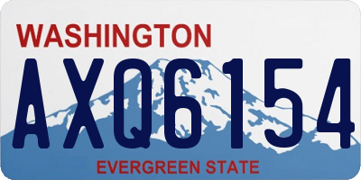 WA license plate AXQ6154