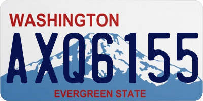 WA license plate AXQ6155