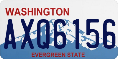 WA license plate AXQ6156