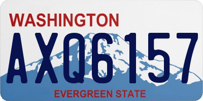 WA license plate AXQ6157