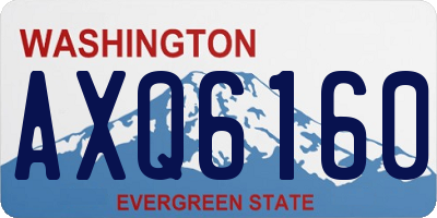 WA license plate AXQ6160