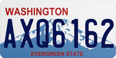 WA license plate AXQ6162