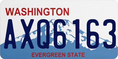 WA license plate AXQ6163