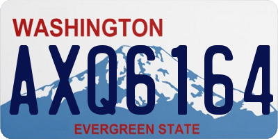 WA license plate AXQ6164