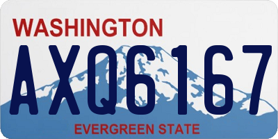 WA license plate AXQ6167