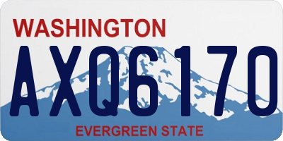 WA license plate AXQ6170