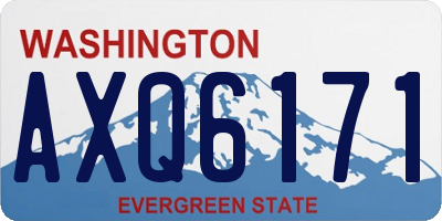 WA license plate AXQ6171