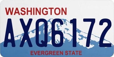 WA license plate AXQ6172