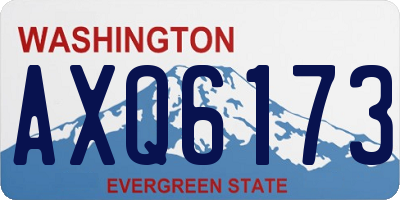 WA license plate AXQ6173