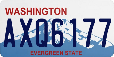 WA license plate AXQ6177