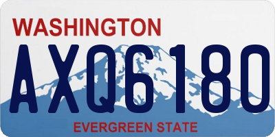 WA license plate AXQ6180