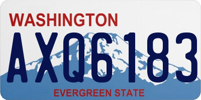 WA license plate AXQ6183