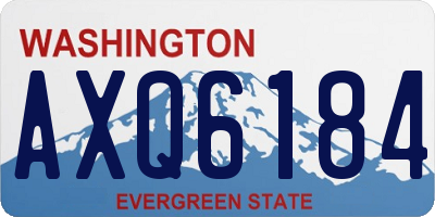 WA license plate AXQ6184