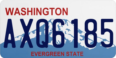 WA license plate AXQ6185