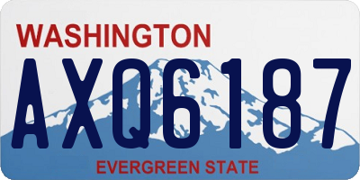 WA license plate AXQ6187