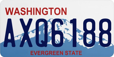 WA license plate AXQ6188