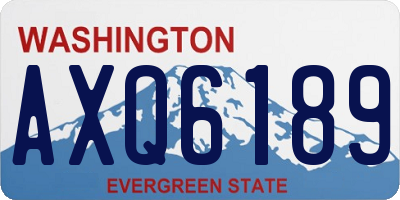 WA license plate AXQ6189