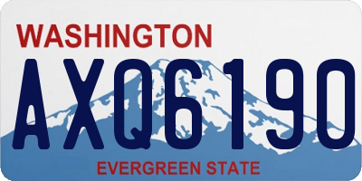 WA license plate AXQ6190