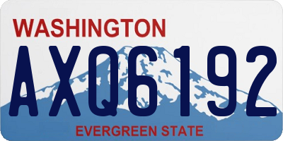 WA license plate AXQ6192