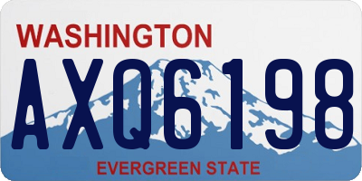 WA license plate AXQ6198