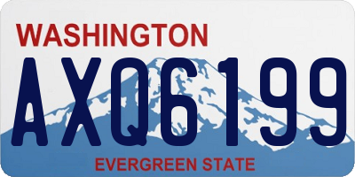 WA license plate AXQ6199