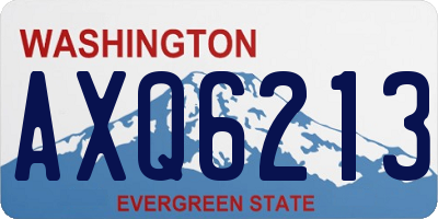 WA license plate AXQ6213