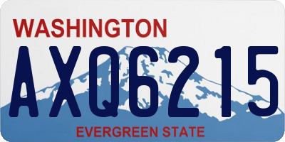 WA license plate AXQ6215