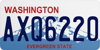 WA license plate AXQ6220