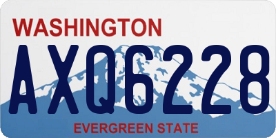 WA license plate AXQ6228