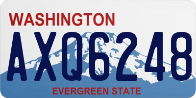 WA license plate AXQ6248