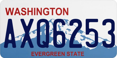 WA license plate AXQ6253