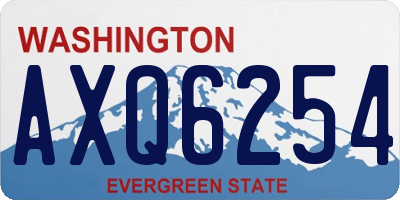 WA license plate AXQ6254