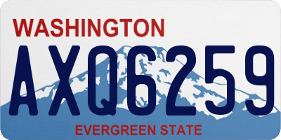 WA license plate AXQ6259