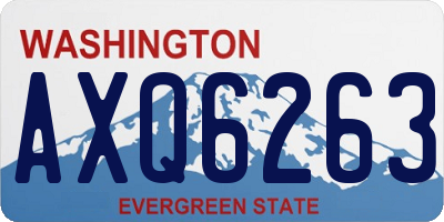 WA license plate AXQ6263