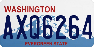 WA license plate AXQ6264