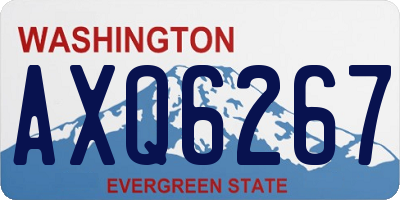 WA license plate AXQ6267
